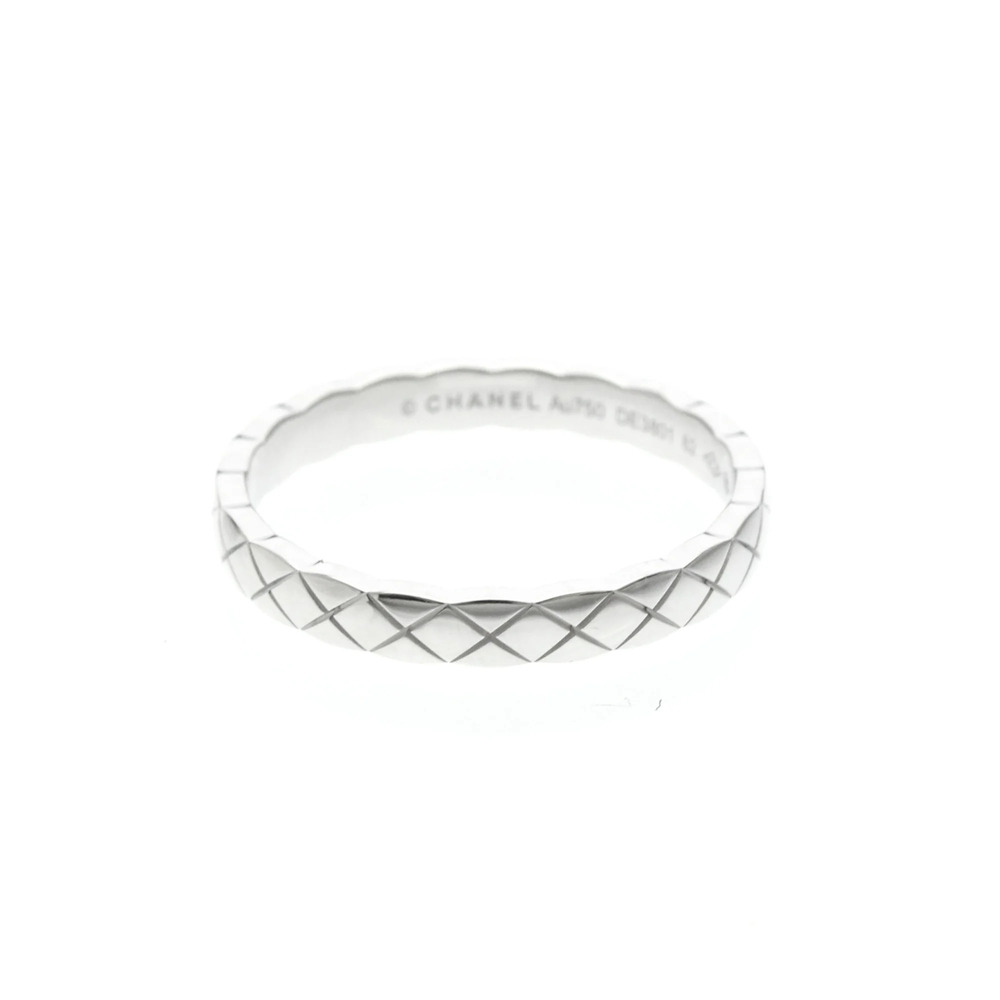 Chanel Coco Crush Ring Mini Model White Gold (18K) Fashion No Stone Band Ring...